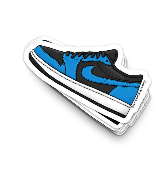 Jordan 1 Low "Laser Blue Black" Sneaker Sticker