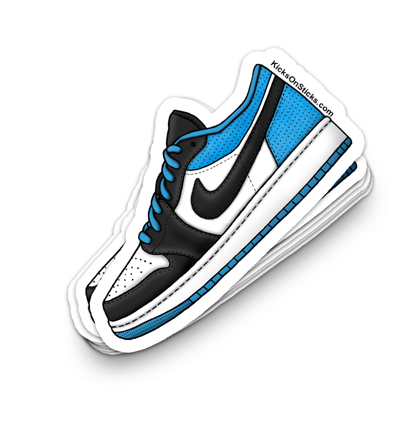 Jordan 1 Low "Laser Blue" Sneaker Sticker