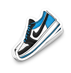 Jordan 1 Low "Laser Blue" Sneaker Sticker