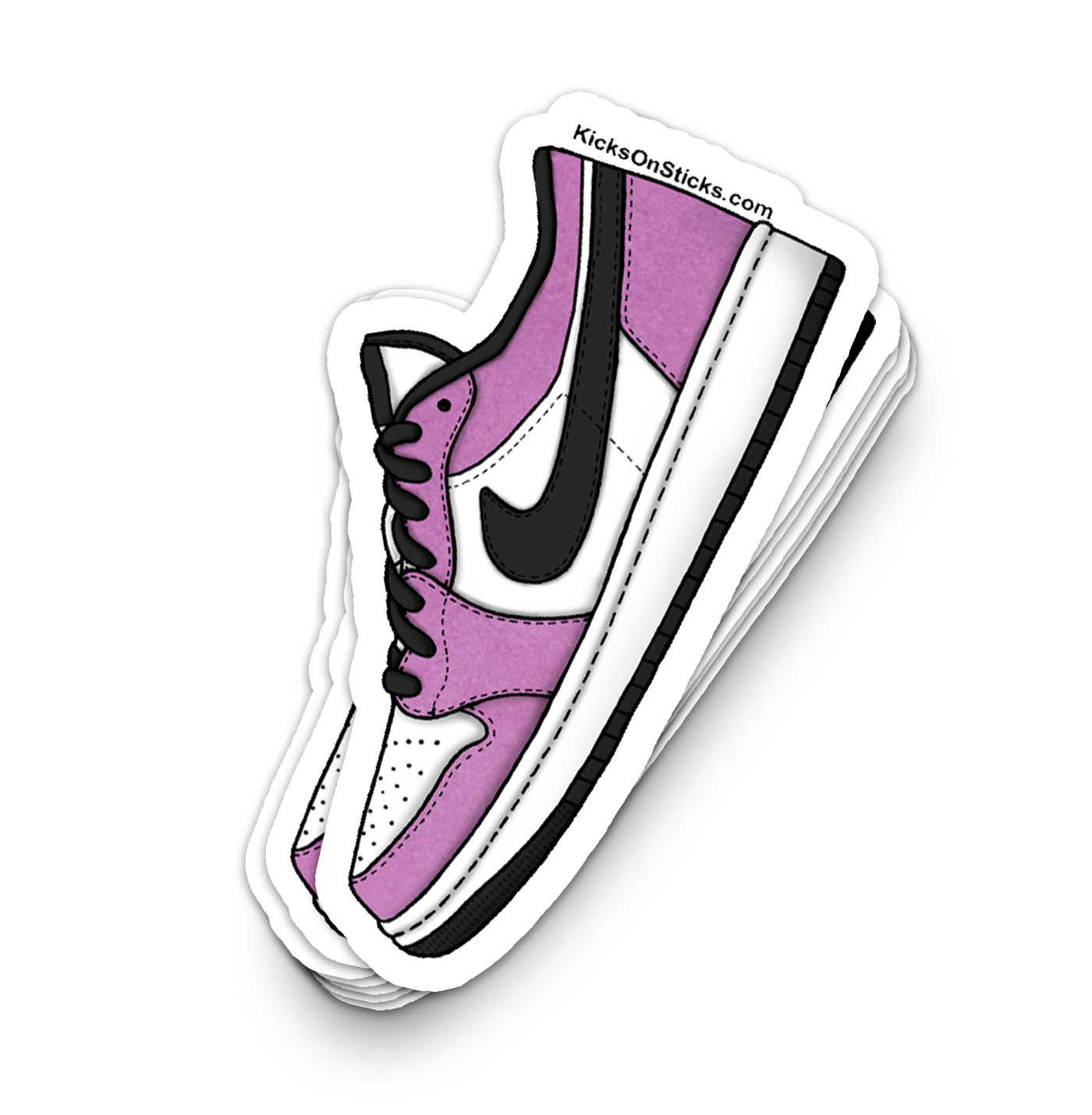 Jordan 1 Low "Light Purple" Sneaker Sticker