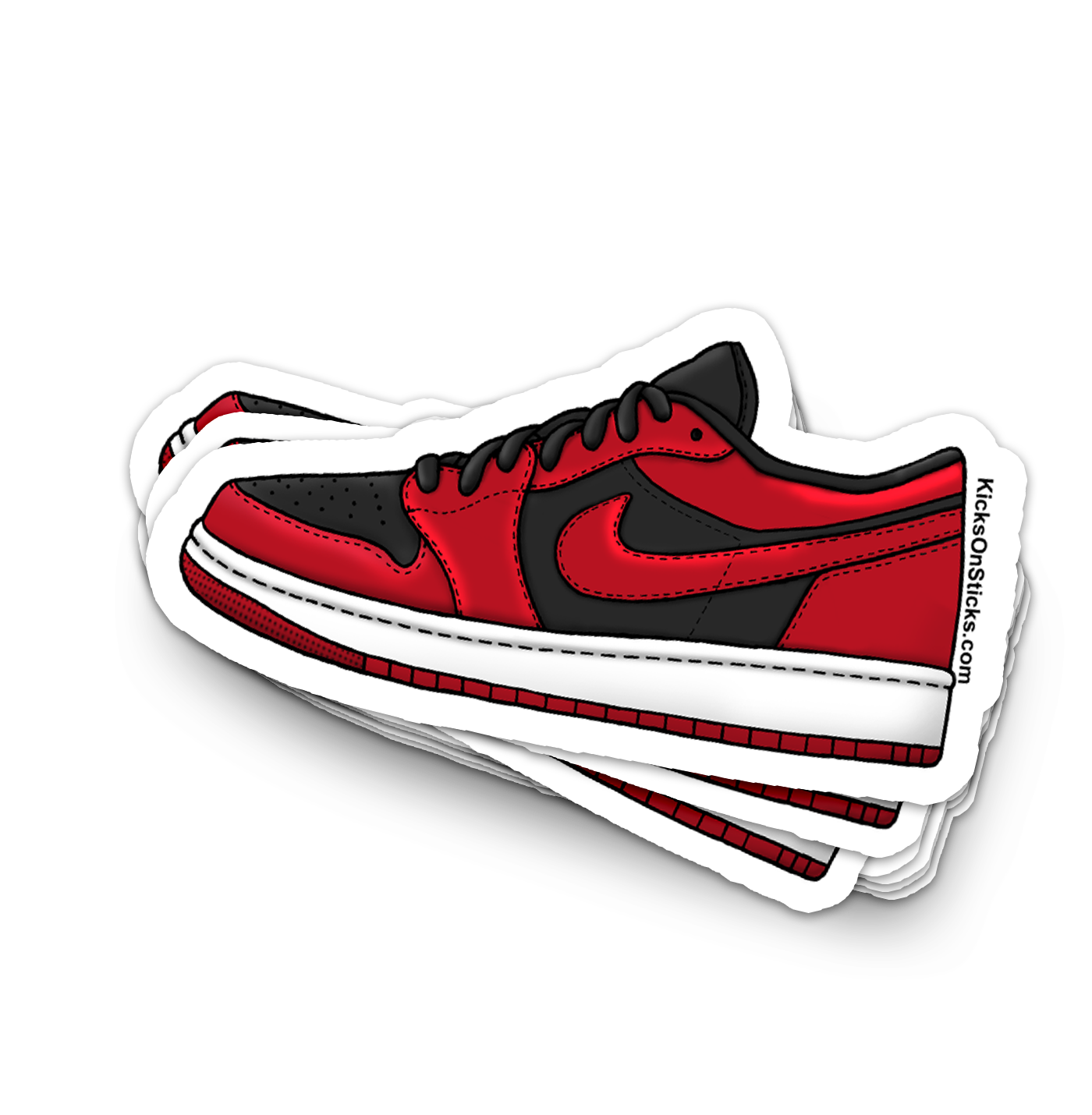 Jordan 1 Low "Reverse Bred" Sneaker Sticker
