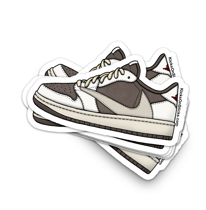 Jordan 1 Low "Travis Scott Reverse Mocha" Sneaker Sticker