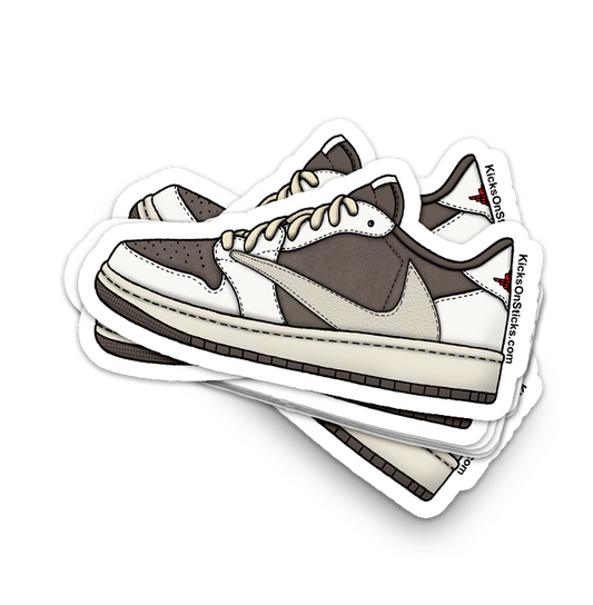Jordan 1 Low "Travis Scott Reverse Mocha" Sneaker Sticker