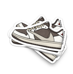 Jordan 1 Low "Travis Scott Reverse Mocha" Sneaker Sticker