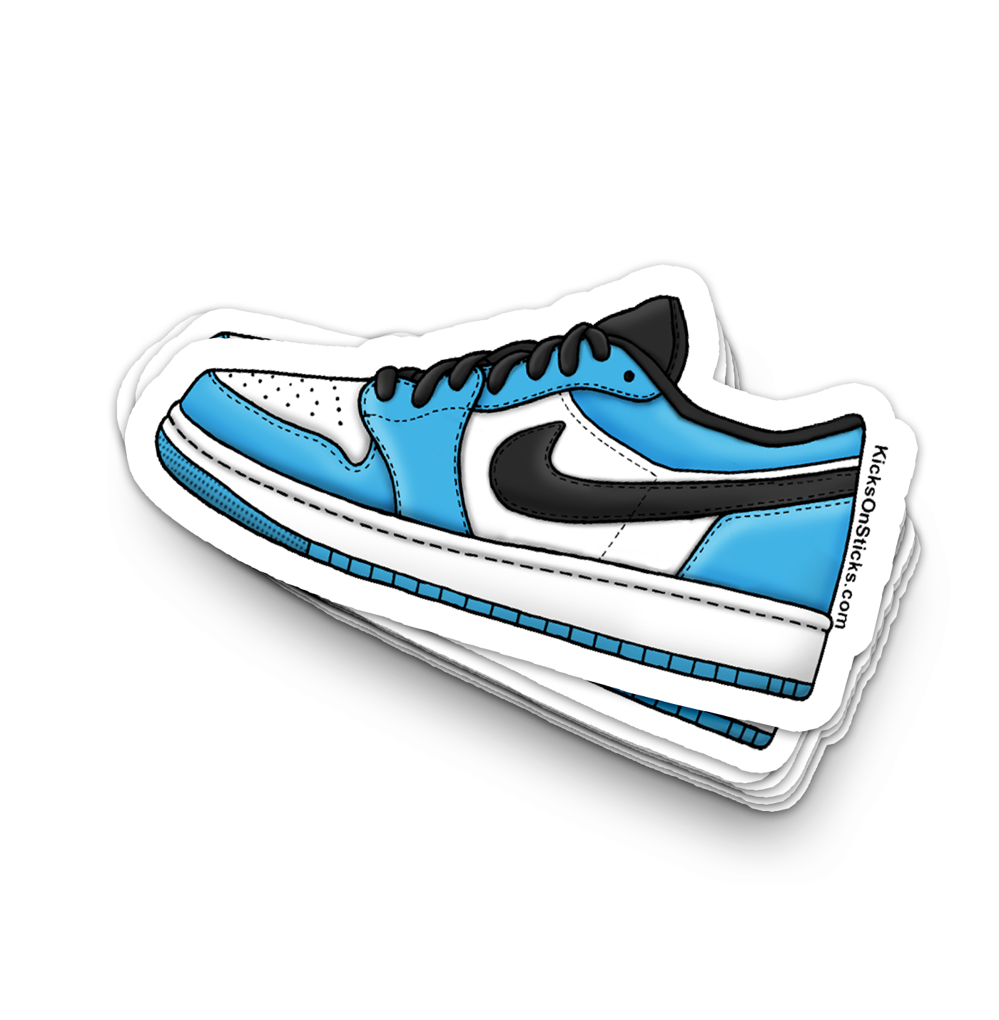 Jordan 1 Low "UNC" Sneaker Sticker