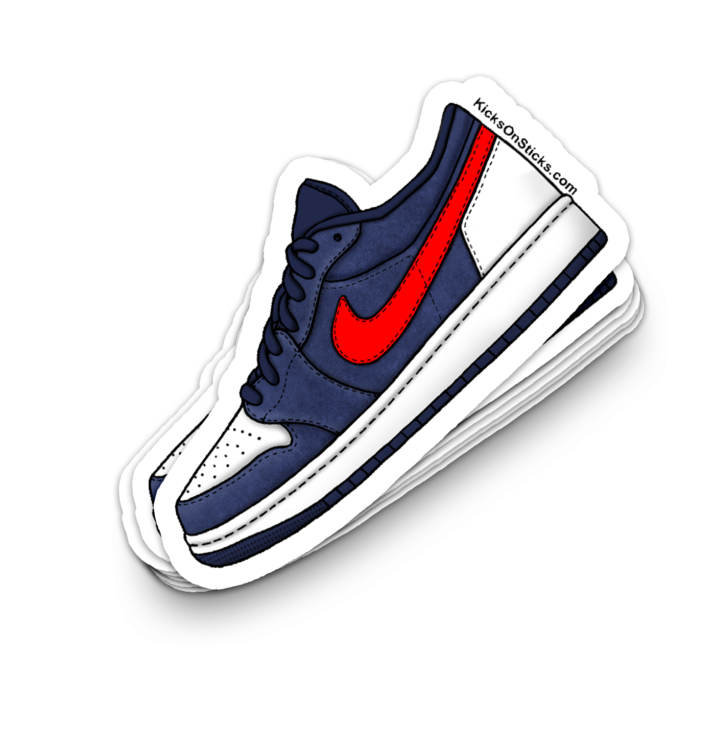 Jordan 1 Low "USA" Sneaker Sticker