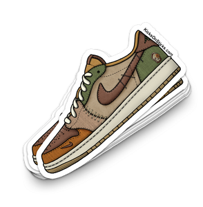 Jordan 1 Low "Voodoo" Sneaker Sticker