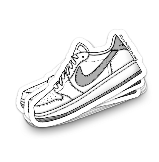 Jordan 1 Low "White Neutral Grey" Sneaker Sticker