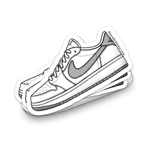 Jordan 1 Low "White Neutral Grey" Sneaker Sticker