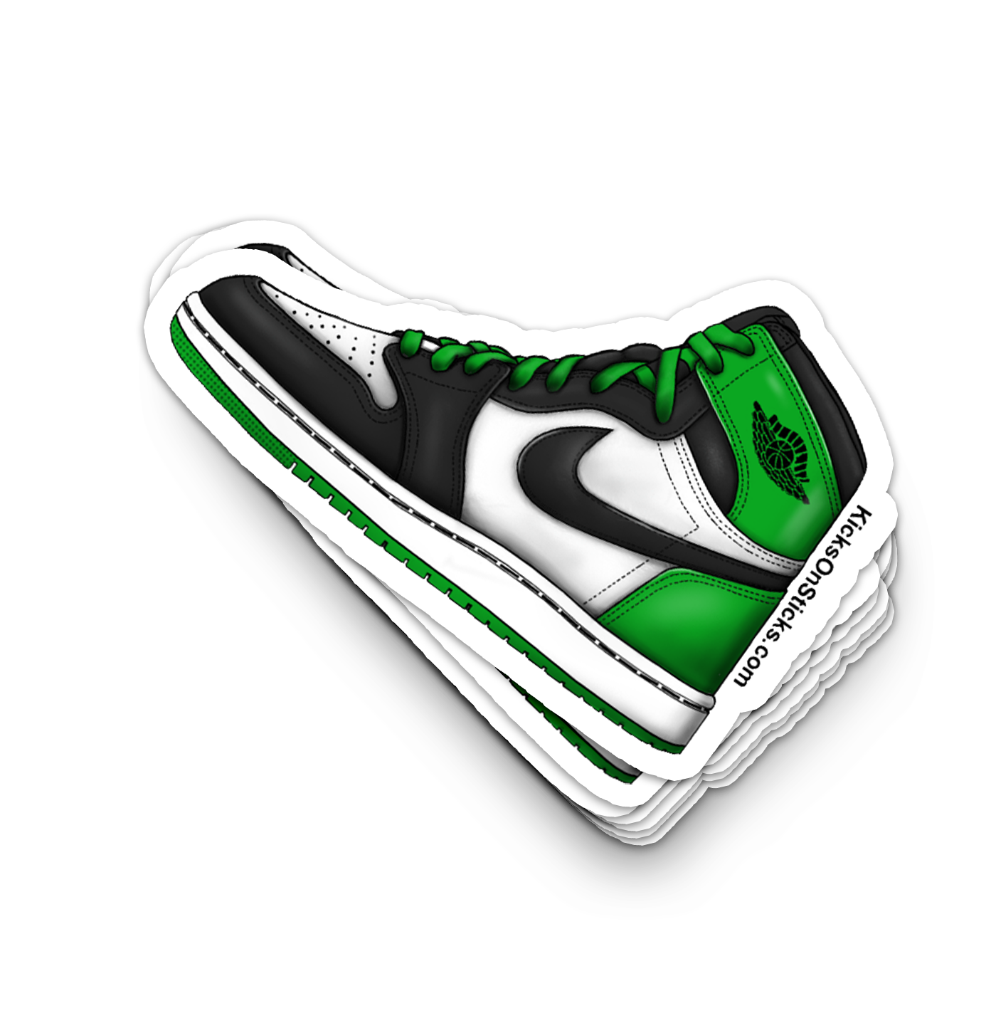 Jordan 1 "Lucky Green Black Toe" Sneaker Sticker