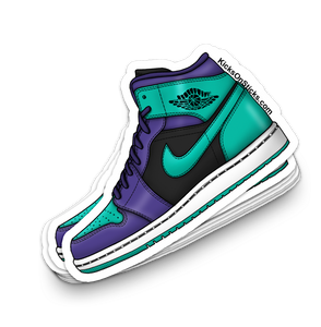 Jordan 1 Mid "Black Grape" Sneaker Sticker