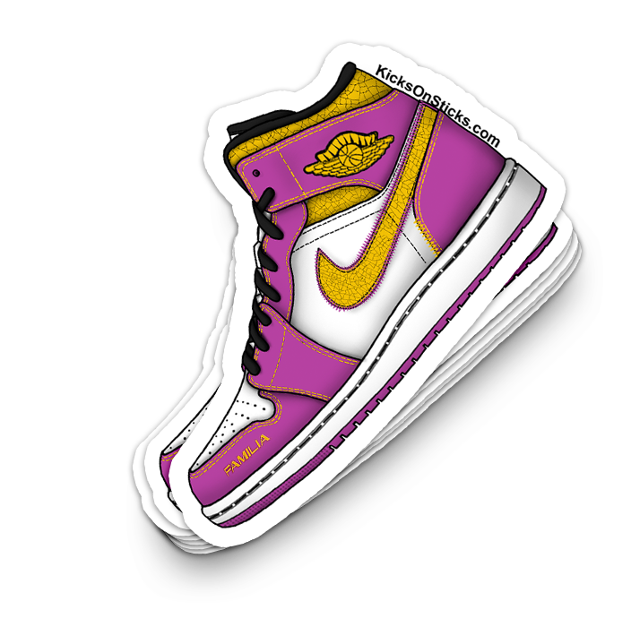 Jordan 1 Mid "Familia" Sneaker Sticker