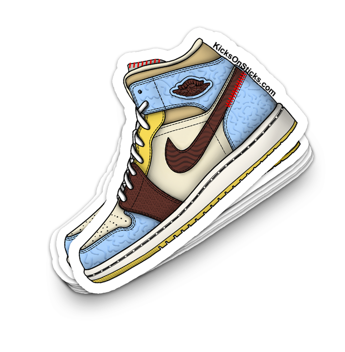 Jordan 1 Mid "Maison" Sneaker Sticker