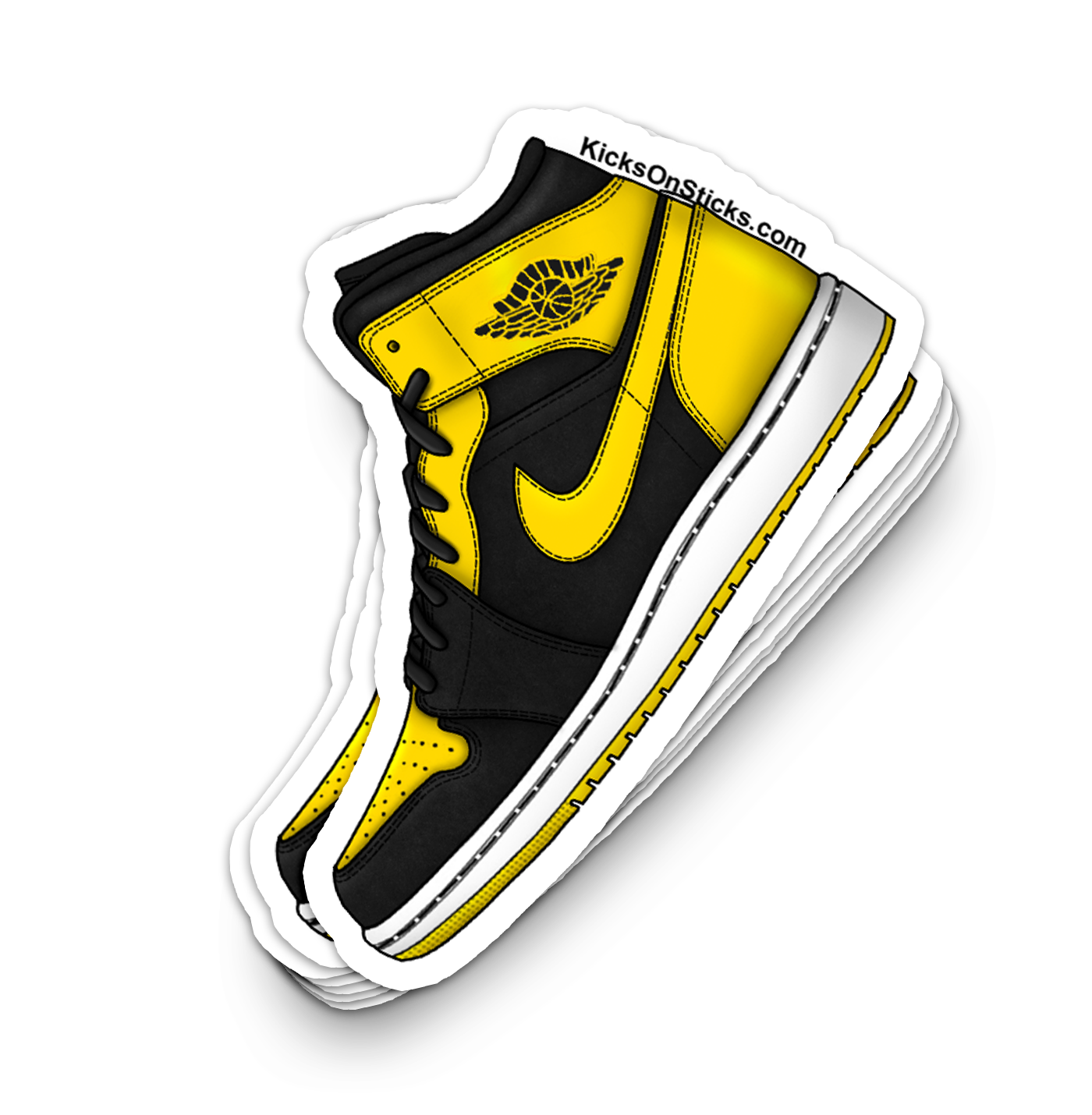 Jordan 1 Mid "New Love" Sneaker Sticker