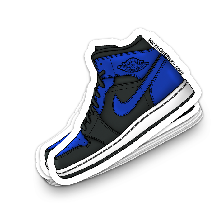 Jordan 1 Mid "Royal" Sneaker Sticker