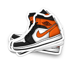 Jordan 1 Mid "Shattered Backboard" Sneaker Sticker