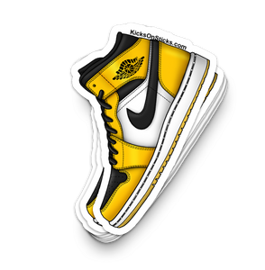 Jordan 1 Mid "Taxi" Sneaker Sticker