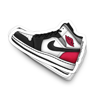 Jordan 1 Mid "Union Red" Sneaker Sticker