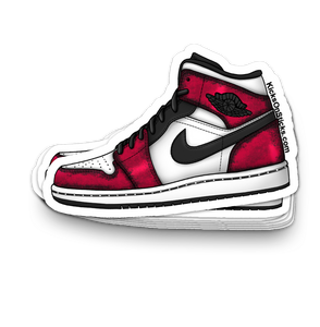 Jordan 1 Mid "Wear away" Sneaker Sticker