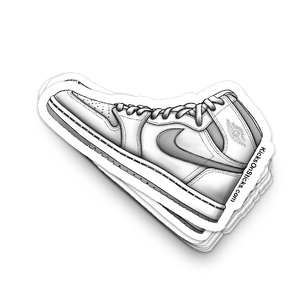 Jordan 1 "Neutral Grey White" Sneaker Sticker