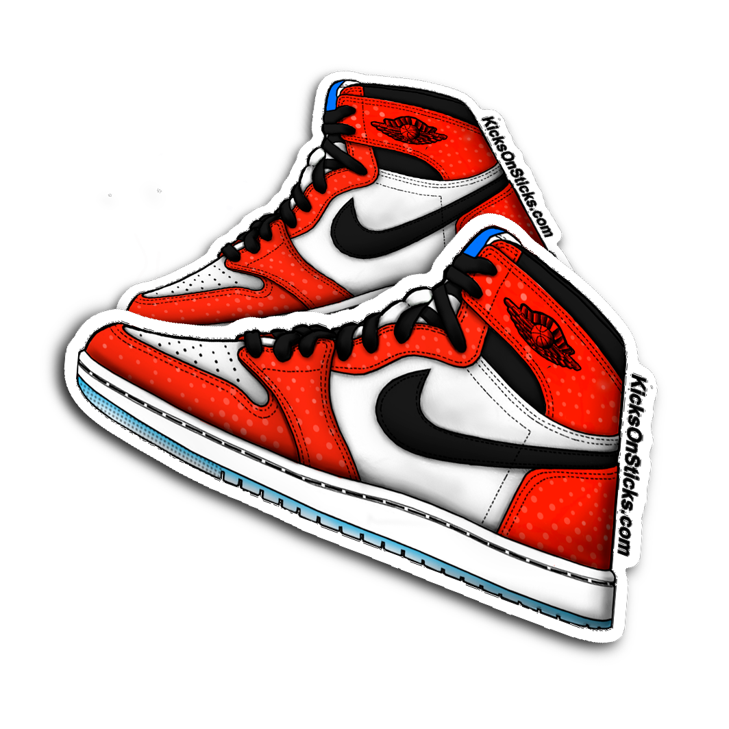 Jordan 1 "Spiderman/Origins" Sneaker Sticker