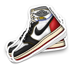 Jordan 1 "Union Black Toe" Sneaker Sticker