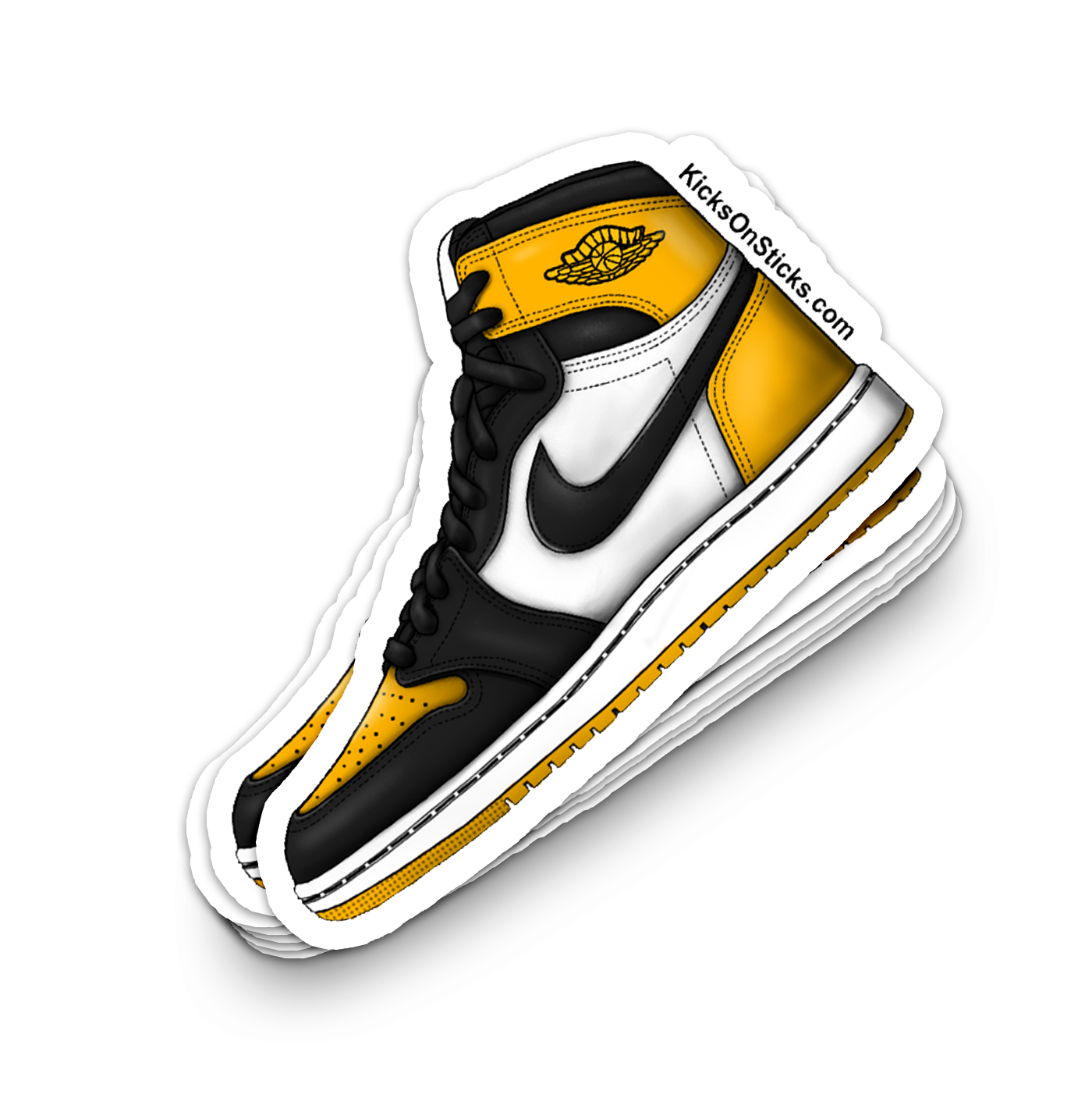 Jordan 1 "Yellow Toe" Sneaker Sticker