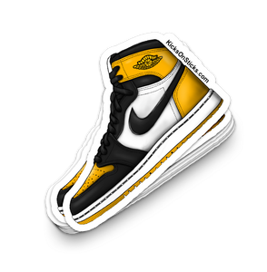 Jordan 1 "Yellow Toe" Sneaker Sticker