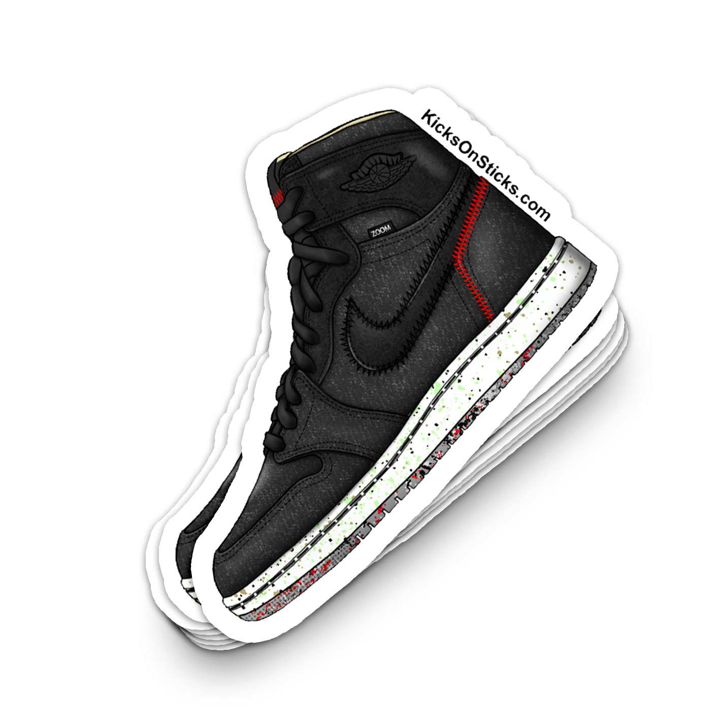 Jordan 1 "Zoom Crater" Sneaker Sticker