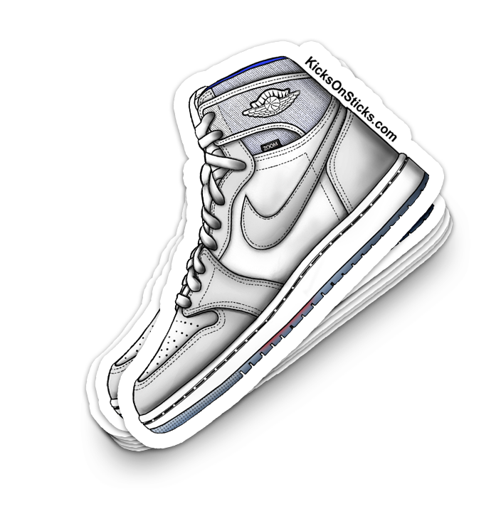 Jordan 1 "Zoom Racer Blue" Sneaker Sticker