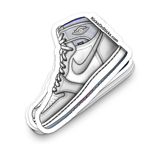 Jordan 1 "Zoom Racer Blue" Sneaker Sticker