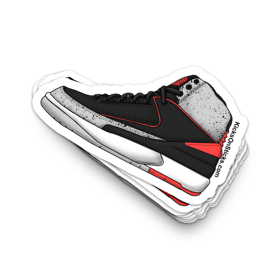 Jordan 2 "Infrared" Sneaker Sticker