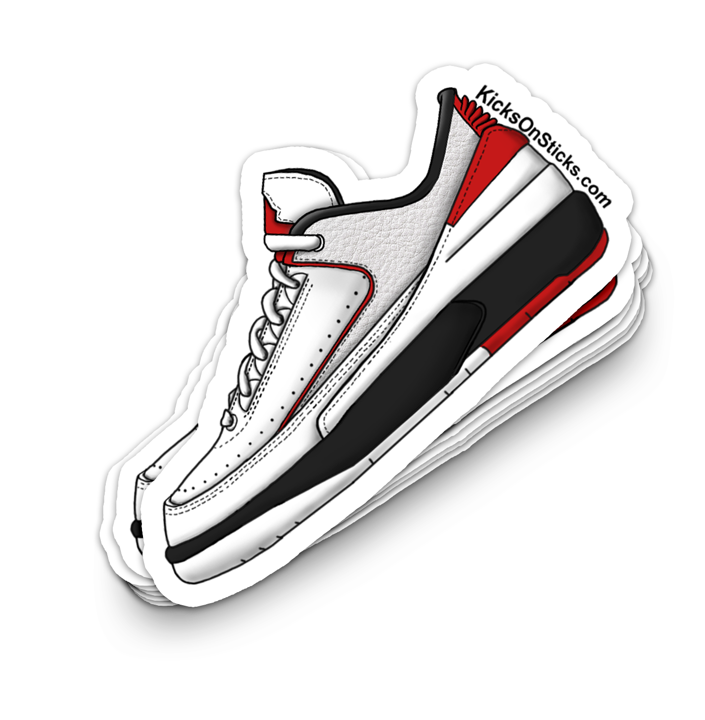 Jordan 2 Low "Chicago" Sneaker Sticker