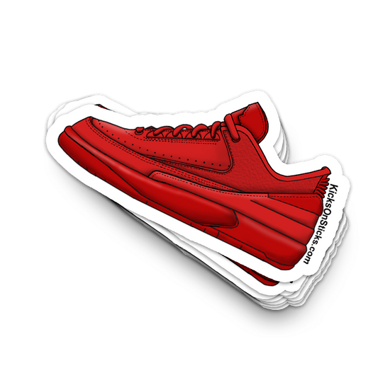 Jordan 2 Low "Gym Red" Sneaker Sticker