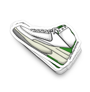 Jordan 2 "Lucky Green" Sneaker Sticker