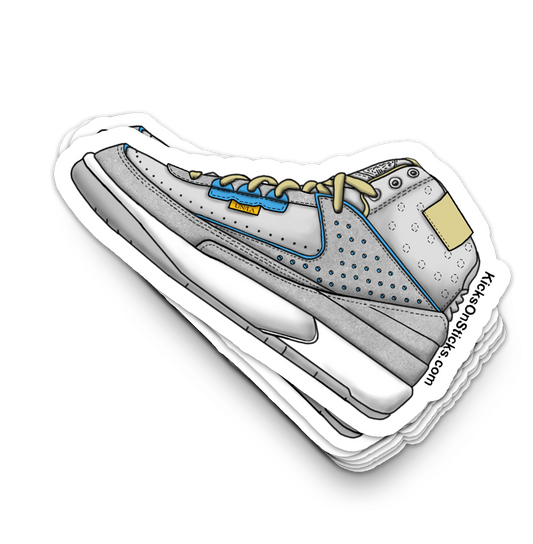 Jordan 2 "Union Grey Fog" Sneaker Sticker
