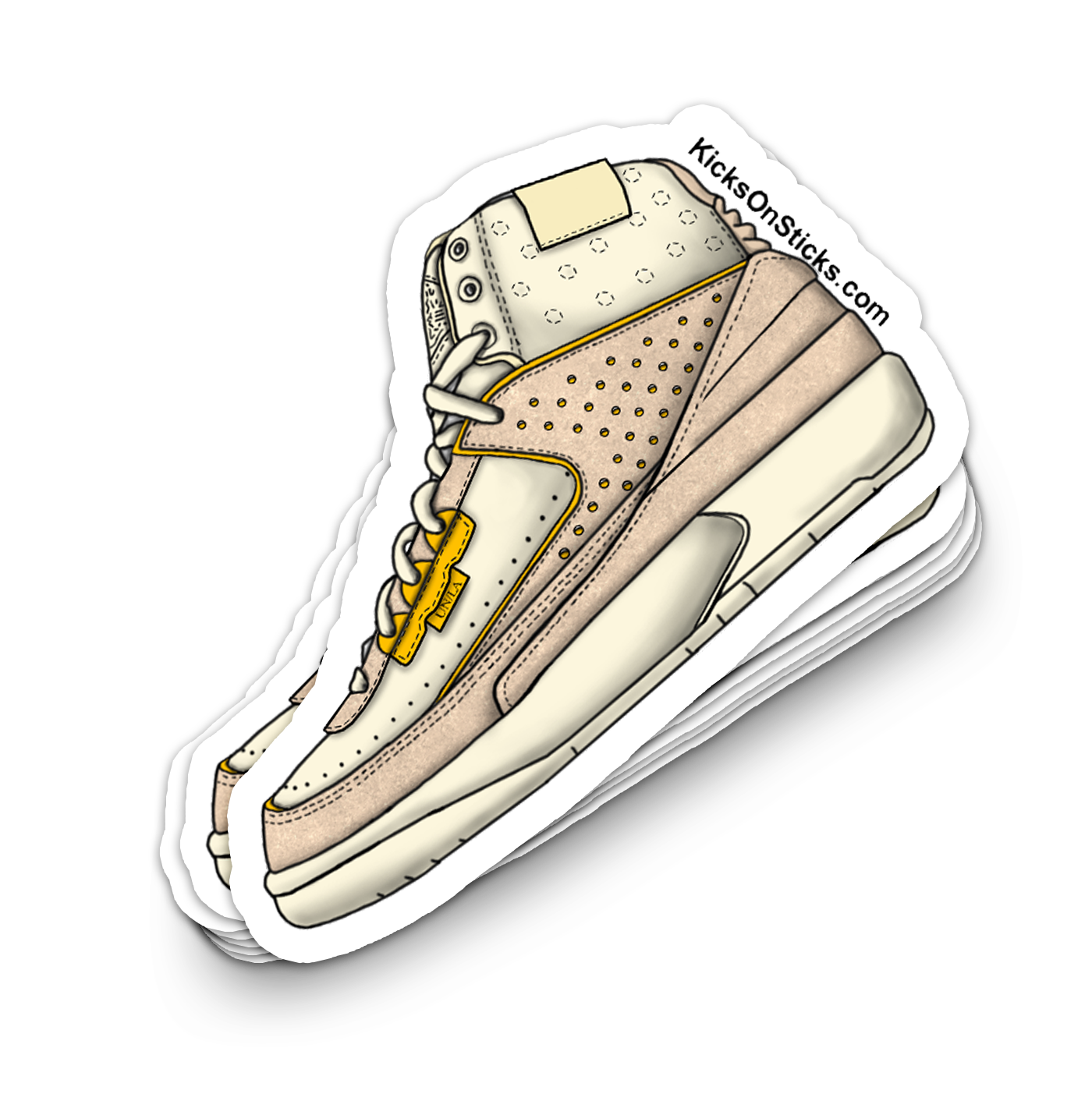 Jordan 2 "Union Rattan" Sneaker Sticker
