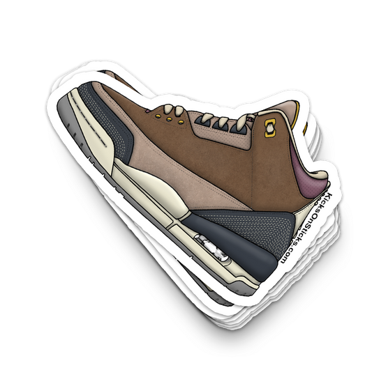 Jordan 3 "Archeo Brown" Sneaker Sticker