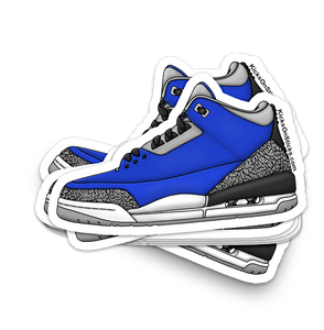 Jordan 3 "Blue Cement" Sneaker Sticker