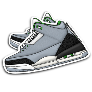 Jordan 3 Chlorophyll Black Sneaker Sticker