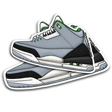 Jordan 3 "Chlorophyll" Black Sneaker Sticker