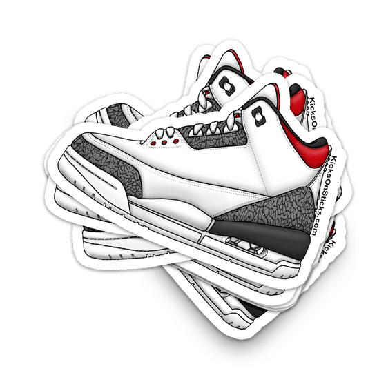 Jordan 3 "Denim" Sneaker Sticker
