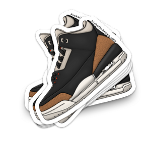 Jordan 3 "Desert Elephant" Black Sneaker Sticker