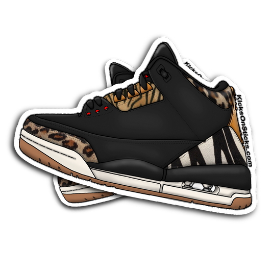 Jordan 3 "Instinct" Black Sneaker Sticker