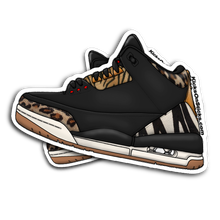 Jordan 3 "Instinct" Black Sneaker Sticker