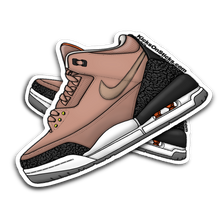 Jordan 3 "JTH Bio Beige" Black Sneaker Sticker