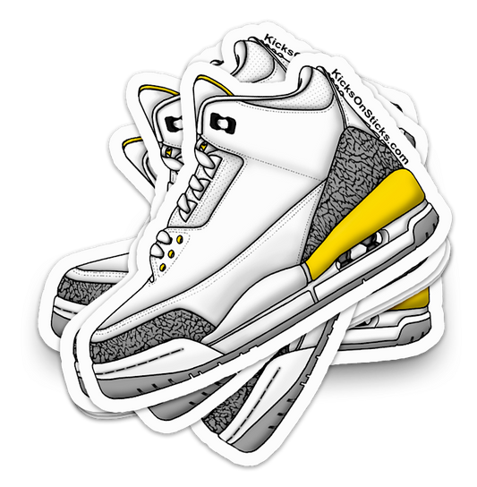 Jordan 3 "Laser Orange" Sneaker Sticker