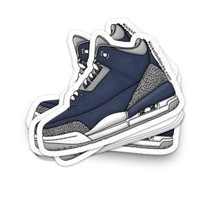 Jordan 3 "Midnight Navy" Sneaker Sticker