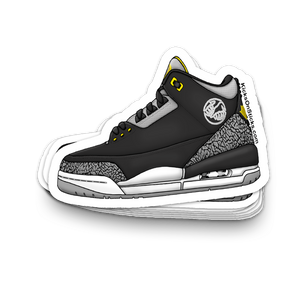 Jordan 3 "Oregon Pit Crew Black" Sneaker Sticker