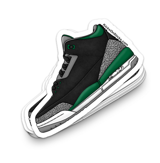 Jordan 3 "Pine Green" Sneaker Sticker